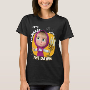 T-shirt Macha et l'ours. Plus Sombre Avant L'Aube