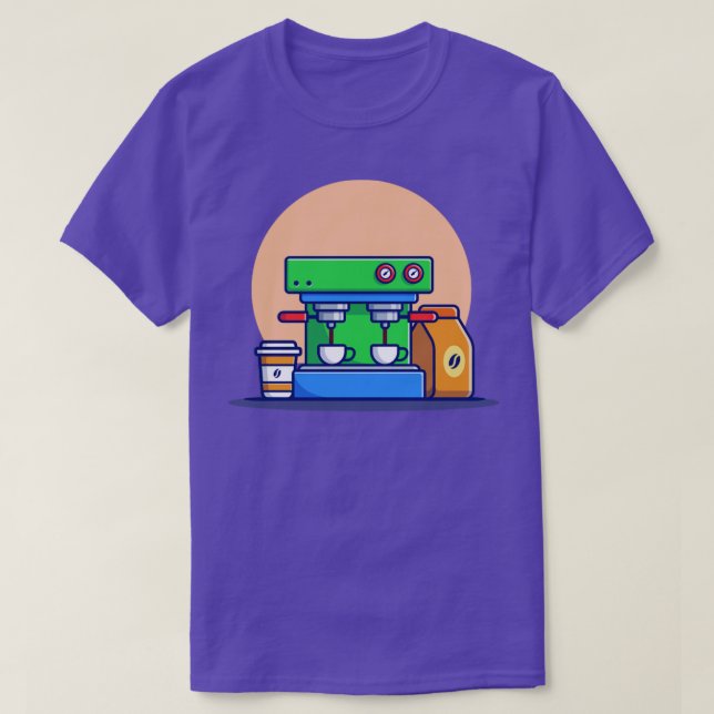 T-shirt Machine À Café Espresso Mugs Cup And Coffee Pack1 (Design devant)