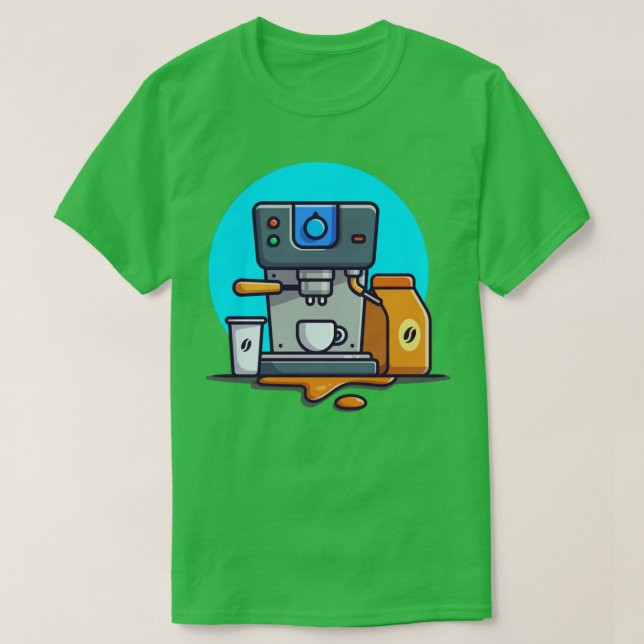 T-shirt Machine À Café Espresso Mugs Cup Et Pack Café (Design devant)