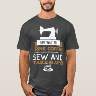 T-shirt Machine à coudre à égout sur mesure