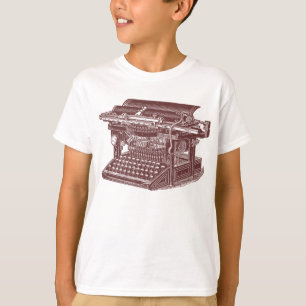 T-shirt Machine à écrire vintage