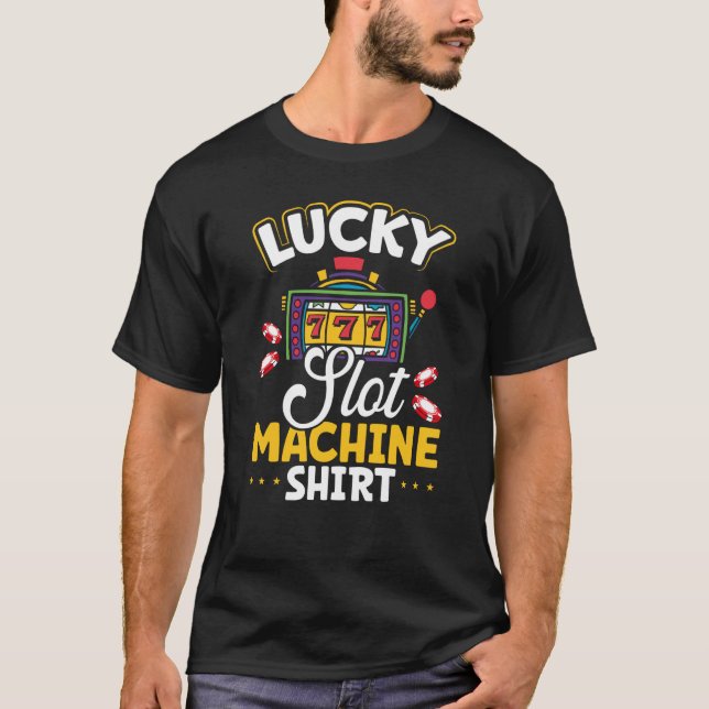 T-shirt Machine à fente Lucky Backprint (Devant)