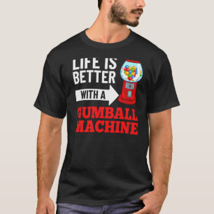 T-shirt Machine à gomme Boule de gomme Boule de mâcher gom