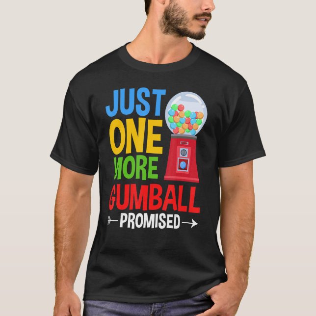 T-shirt Machine à gomme Boule de gomme Boule de mâcher gom (Devant)