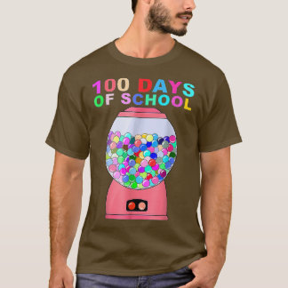 T-shirt Machine à Gumball 100 Jours D'école Pour Enfants O