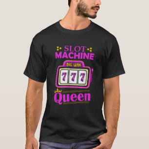 T-shirt Machine à sous Queen Casino Las Vegas Gambling Cas