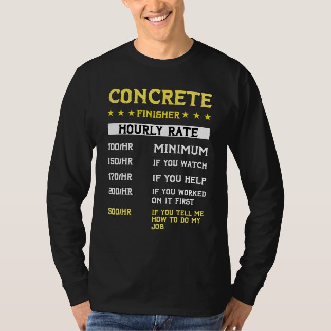 T-shirt Machine de finisseur de béton Concile Mixer de cam (Devant)