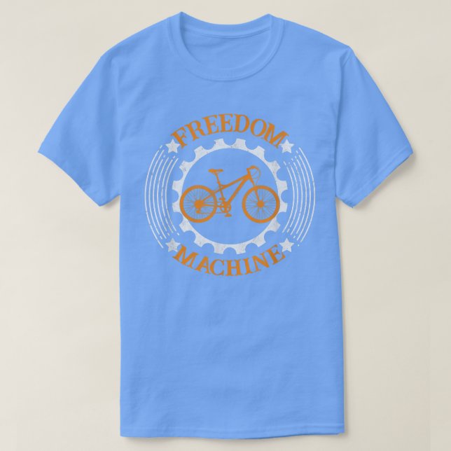 T-shirt Machine de liberté E-Bike Mountain Vélo Cycle (Design devant)