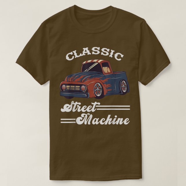 T-shirt Machine de rue Camion de ramassage classique Camio (Design devant)