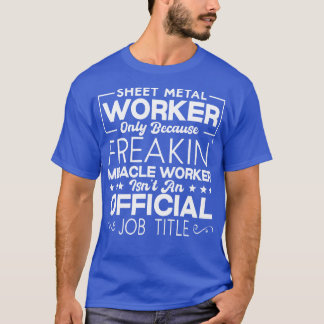T-shirt Machine de travail de tôlerie