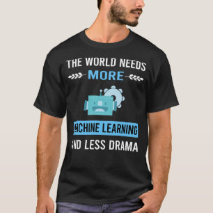 T-shirt Machine Learning Moins de Drame