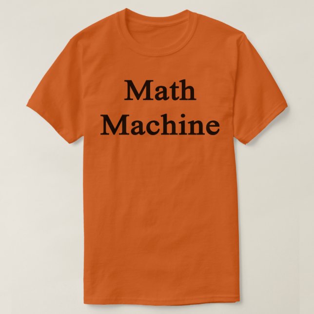T-shirt Machine mathématique (Design devant)