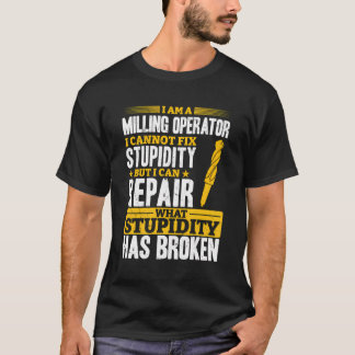 T-shirt Machine Mécanique Ich Répariere Était Dummheit Kap