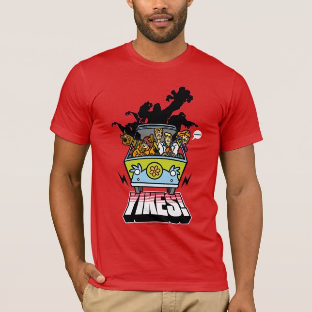 T-shirt Machine Mystère "Yikes !" Dessin (Devant)