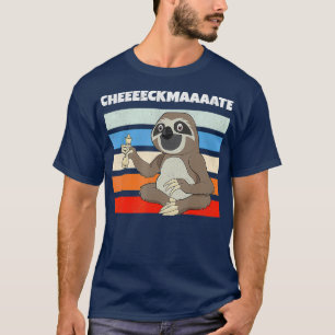T-shirt Machines À Échecs Moins Lentes Ceckmate Dans Une