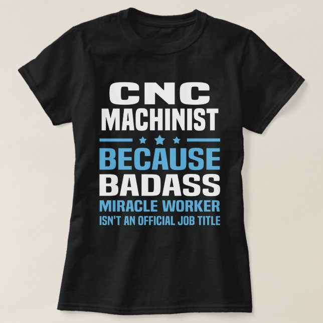T-shirt Machiniste CNC (Design devant)