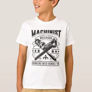 T-shirt Machiniste CNC Machinist Machine Job Funny Cadeau