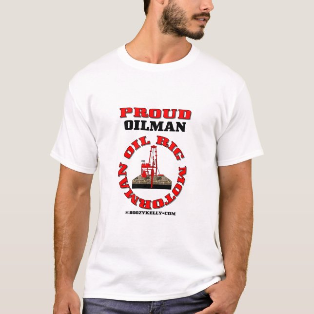 T-shirt Machiniste de plate-forme pétrolière, T-shirt, (Devant)