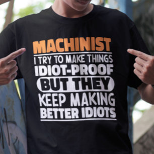 T-shirt Machiniste J'Essaie De Faire Des Choses Drôle