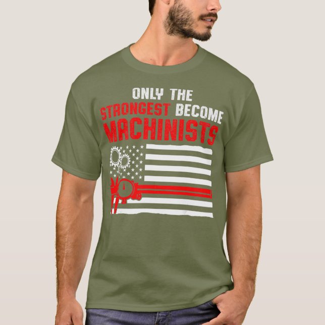 T-shirt Machiniste Machine Opérateur le plus puissant (Devant)