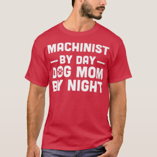 T-shirt Machiniste Par Jour Chat Maman Par Nuit 207