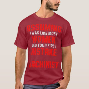 T-shirt Machiniste supposant l'usinage de l'opérateur de 