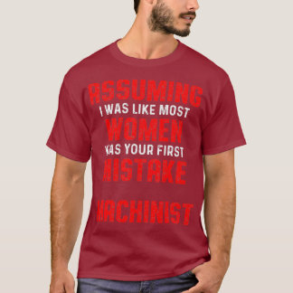 T-shirt Machiniste supposant l'usinage par opérateur de ma