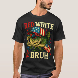 T-shirt Mâchoires de requin drapeau américain