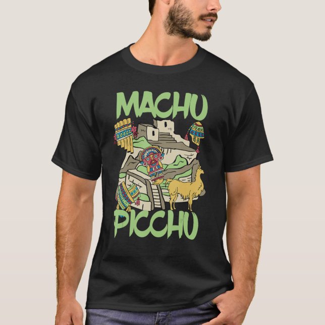 T-shirt Machu Picchu Inca Peru Souvenir Ruined city South  (Devant)