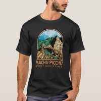 Machu Picchu Pérou Emblem Vintage