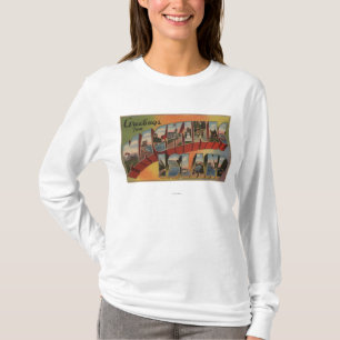 T-shirt Mackinac, Michigan - grandes scènes de lettre