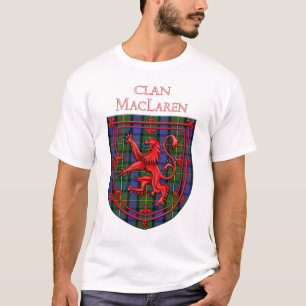 T-shirt MacLaren Tartan Scottish Plaid Lion Rampant