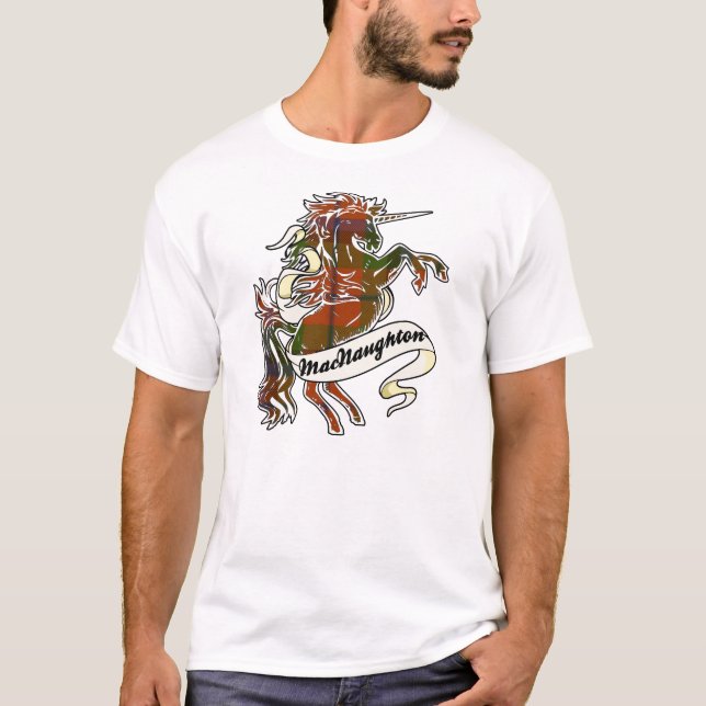 T-shirt MacNaughton Tartan Unicorn (Devant)