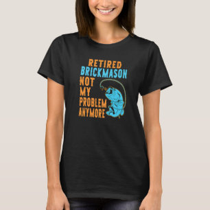 T-shirt Maçon à la retraite Pêche Retraite