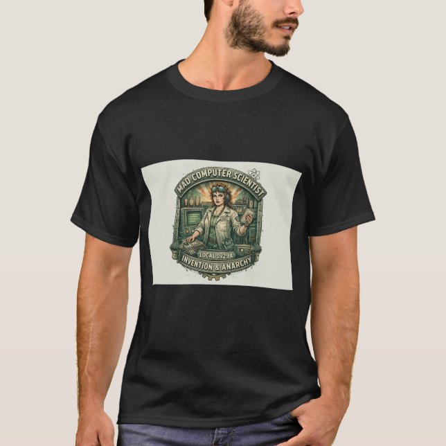 T-Shirt Mad Computer Scientist Local 0x29A (Vorderseite)