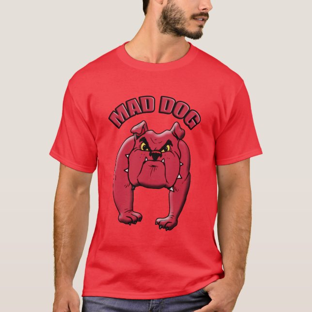 T-shirt Mad Dog Mens Red T (Devant)
