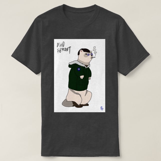 T-shirt MAD FERRET Animaux indigènes (Design devant)