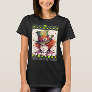 T-shirt Mad Hatter Hommes Femmes Garçons Filles Alice au W