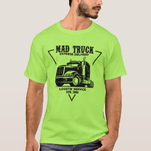 T-shirt Mad Truck Logistic Service Mens