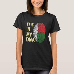 T-shirt Madagascar Dans Mon Adn Équipe Drapeau Malgache Ma