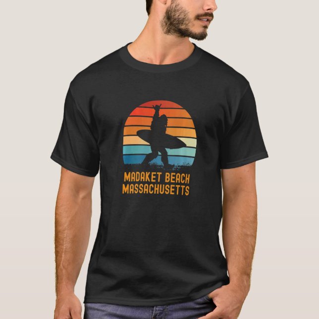 T-shirt Madaket Beach Massachusetts Sasquatch Souvenir (Devant)