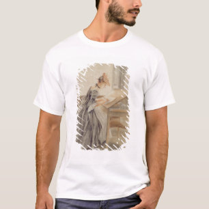 T-shirt Madame Copying à un Tableau de dessin, c.1760-70