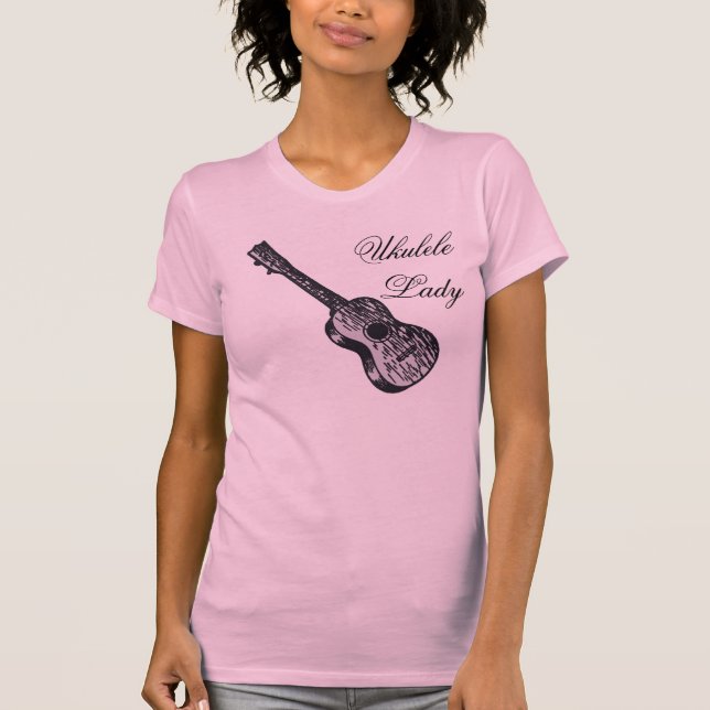 T-shirt Madame d'ukulélé (Devant)