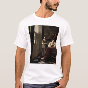 T-shirt Madame écrivant une lettre avec sa domestique,