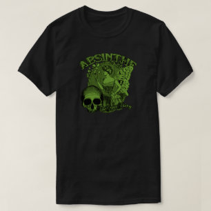 T-shirt Madame féerique verte d'absinthe