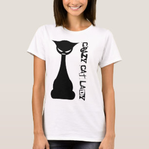 T-shirt Madame folle de chat
