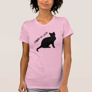 T-shirt Madame folle de chat