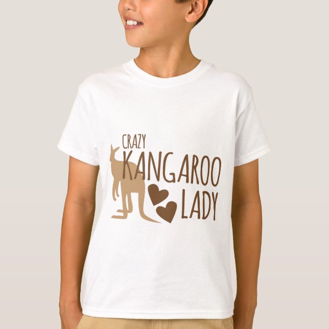 T-shirt Madame folle de kangourou (Devant)