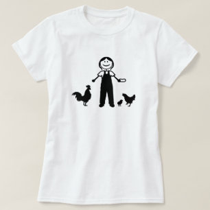T-shirt Madame folle de poulet