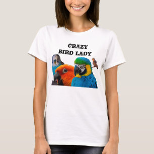 T-shirt Madame folle d'oiseau